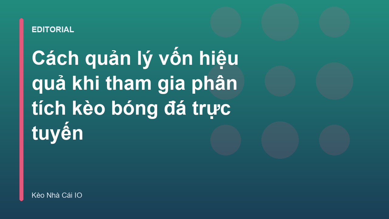 Biểu đồ quản lý vốn trong cá cược bóng đá