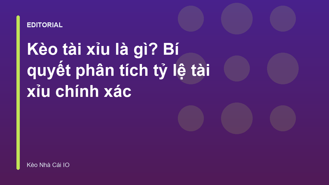 Giải thích kèo tài xỉu trong bóng đá
